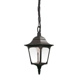 Elstead Chapel utendørs pendellampe, svart Hot