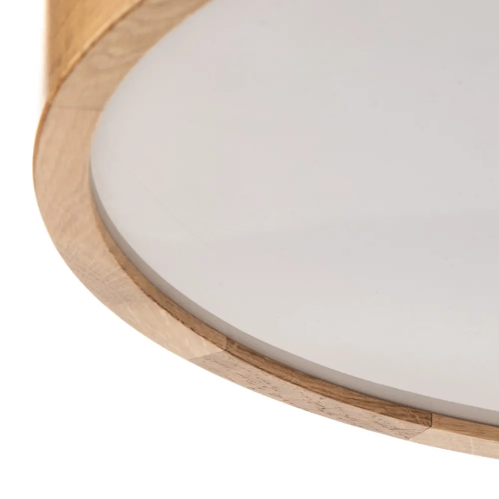 TEMAR LIGHTING Cleo DR475 taklampe, IP54, Ø 47,5 cm, eiketre, E27 New