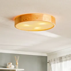 TEMAR LIGHTING Cleo taklampe, Ø 47,5 cm, 4 lyskilder, furu, E27 Best