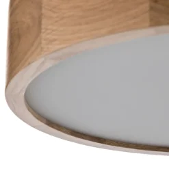 TEMAR LIGHTING Cleo taklampe, Ø 38 cm, 3 lyskilder, eik, E27 Hot