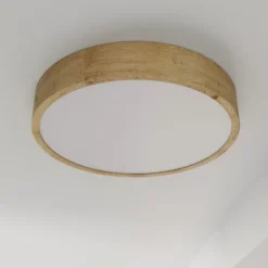 TEMAR LIGHTING Cleo taklampe, Ø 48 cm, 4 lyskilder, eik, E27| Design- Og Hotellbelysning|Taklamper