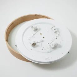 TEMAR LIGHTING Cleo taklampe, Ø 48 cm, 4 lyskilder, eik, E27| Design- Og Hotellbelysning|Taklamper