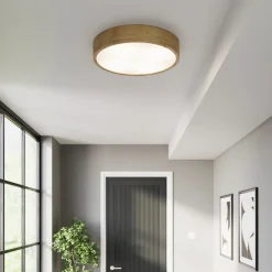 TEMAR LIGHTING Cleo taklampe, Ø 48 cm, 4 lyskilder, eik, E27| Design- Og Hotellbelysning|Taklamper