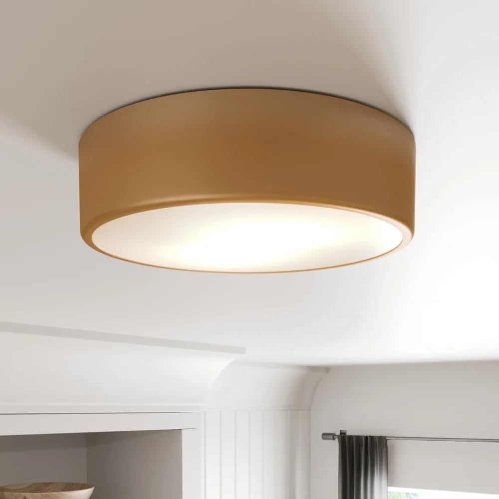 TEMAR LIGHTING Cleo taklampe, Ø 30 cm, IP20, gullfarget, metall, E27 Clearance