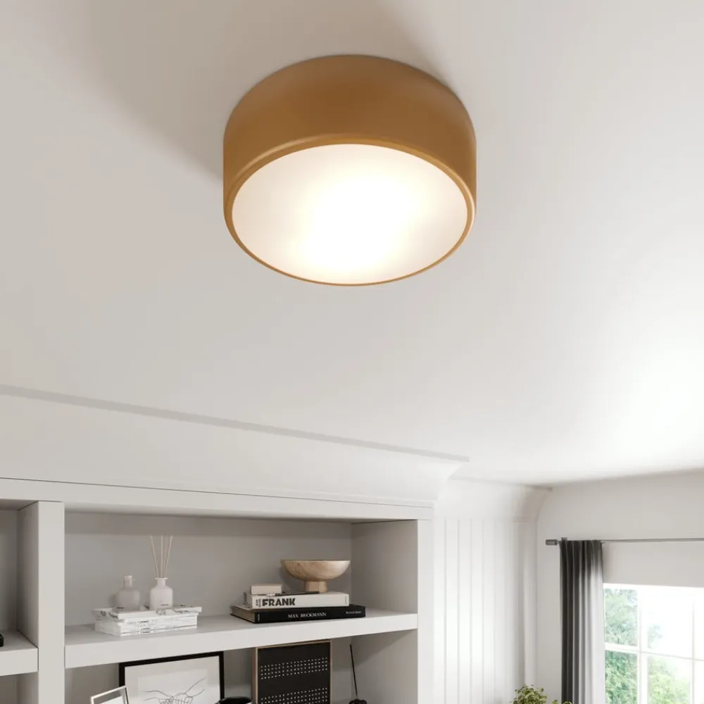 TEMAR LIGHTING Cleo taklampe, Ø 30 cm, IP20, gullfarget, metall, E27 Clearance