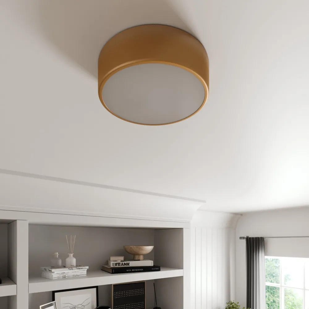 TEMAR LIGHTING Cleo taklampe, Ø 30 cm, IP20, gullfarget, metall, E27 Clearance