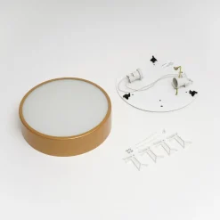 TEMAR LIGHTING Cleo taklampe, Ø 30 cm, IP20, gullfarget, metall, E27 Clearance