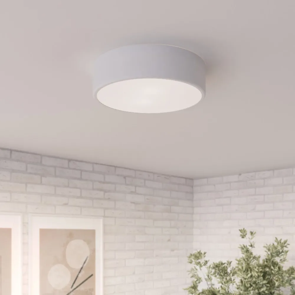 TEMAR LIGHTING Cleo taklampe, Ø 30 cm, IP20, hvit, metall, E27| Design- Og Hotellbelysning|Taklamper