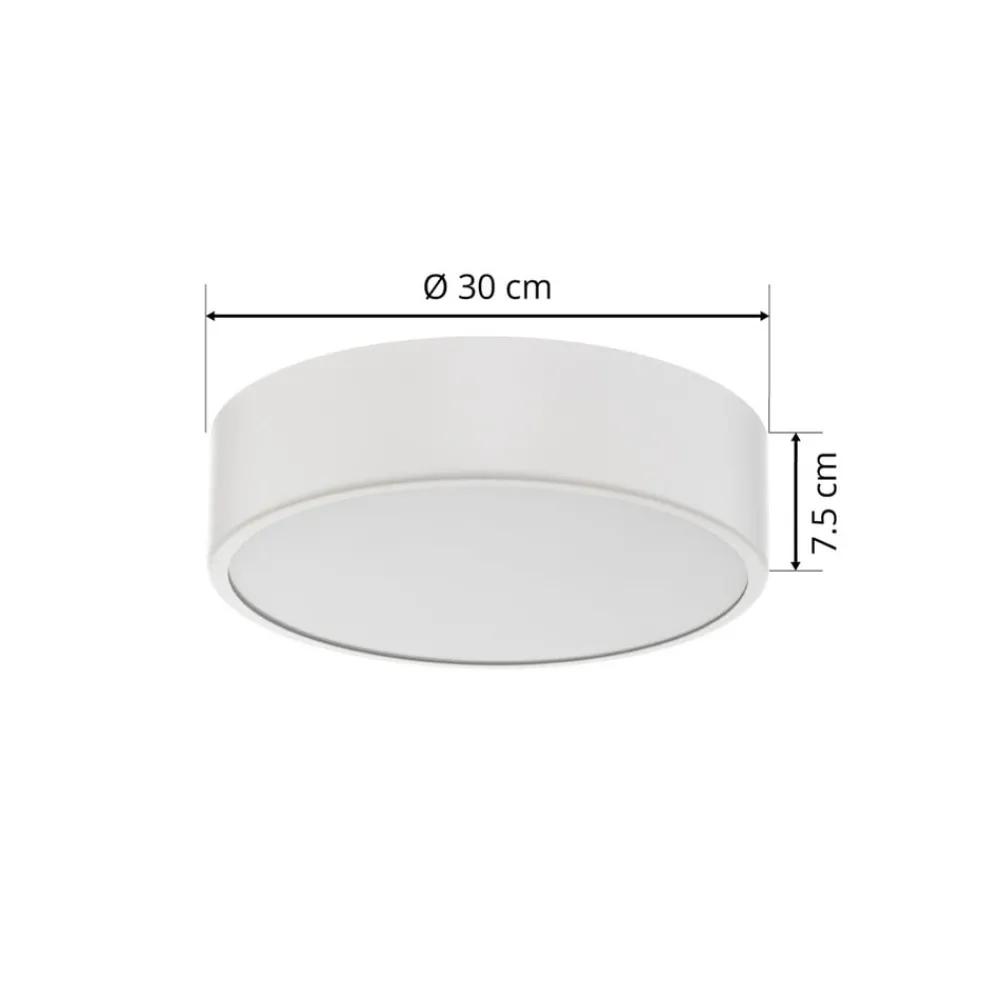 TEMAR LIGHTING Cleo taklampe, Ø 30 cm, IP20, hvit, metall, E27| Design- Og Hotellbelysning|Taklamper