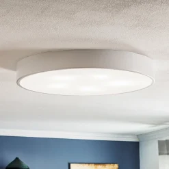 TEMAR LIGHTING Cleo taklampe, Ø 60 cm, IP20, hvit, metall, E27 Best