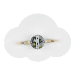 TK Lighting Cloud vegglampe, hvit, stål, indirekte lys, 38 x 27 cm Outlet