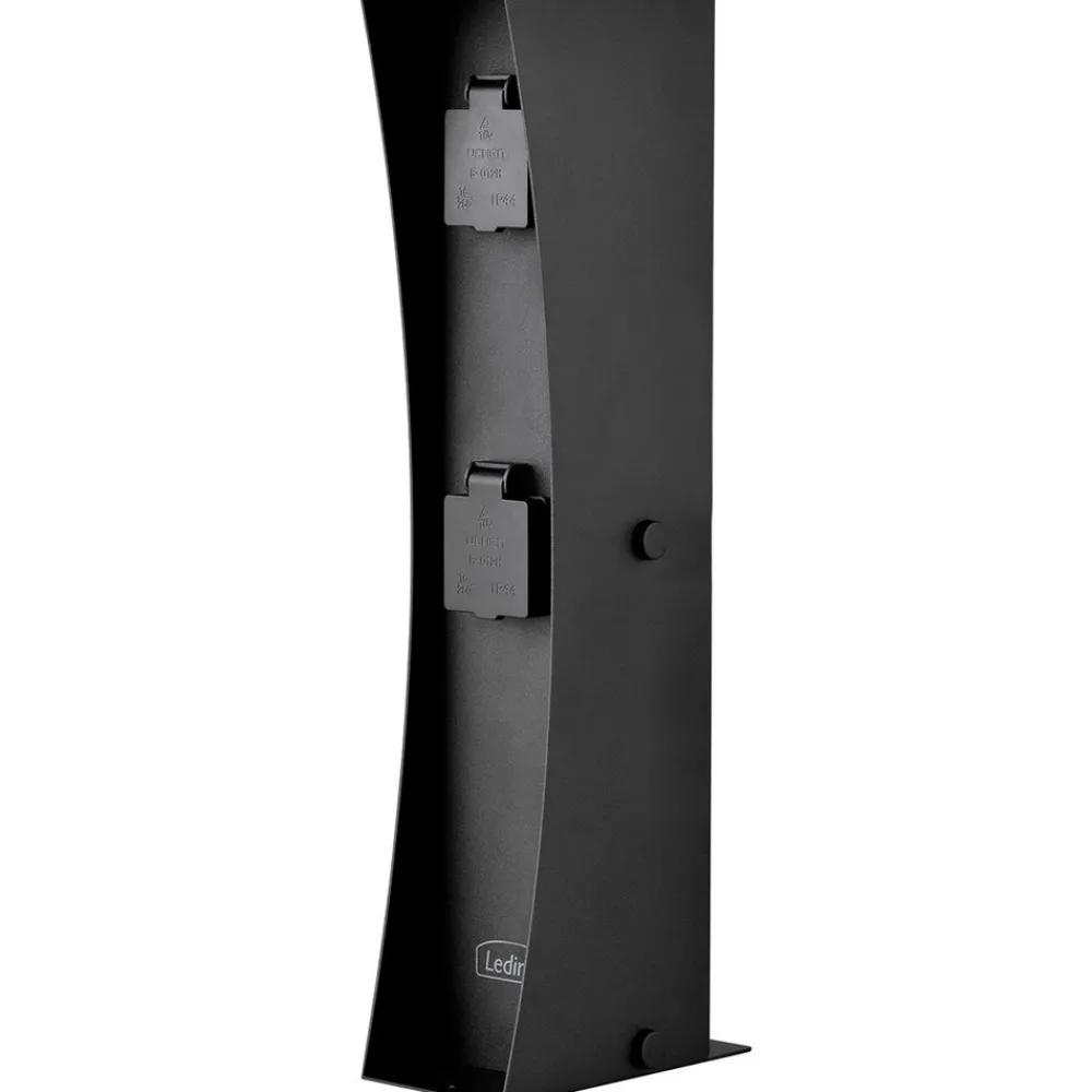 Ledino Connect D2 stikkontaktsøyle, svart