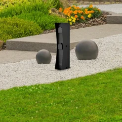 Ledino Connect D2 stikkontaktsøyle, svart