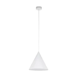 TK Lighting Cono pendellampe, hvit, Ø 25 cm, stål, enkeltlys| Pendellamper