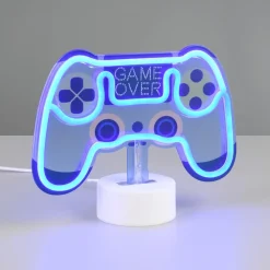 Reality Leuchten Control LED-bordlampe, blå, bredde 22,8 cm, plast| Dekorasjonsbelysning