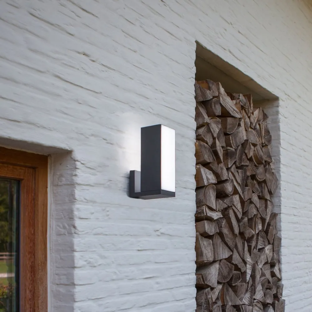 LUTEC connect Cuba utendørs LED-vegglampe CCT smart| Smarthus Utebelysning