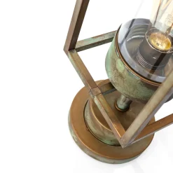 Moretti Luce Cubic³ 3369 sokkellampe antikk messing/klar New