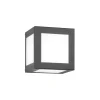 CMD Cubic utendørs vegglampe Cubo, antrasitt