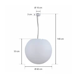 Nowodvorski Lighting Cumulus pendellampe for utendørs bruk, Ø 60 cm| Pendellamper Utendørs