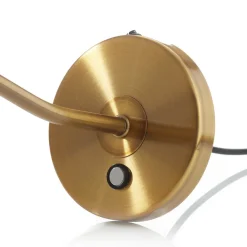 Trio Lighting Curtis bøybar LED-bordlampe, antikk messing Sale