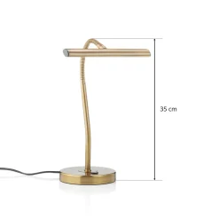 Trio Lighting Curtis bøybar LED-bordlampe, antikk messing Sale