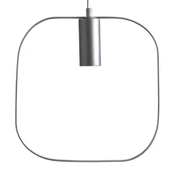 STAR TRADING Deko-hengelampe Shape med kvadrat, sølv Clearance