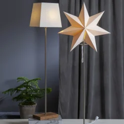 STAR TRADING Dekolys Moa, kombistjerne + skjerm, fot eik| Julebelysning