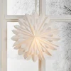 STAR TRADING Dekorativ stjerne Cliff, papir, uten stikkontakt hvit Ø 60cm Outlet