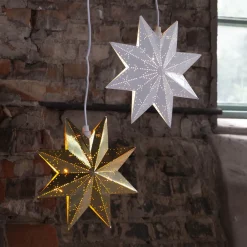 STAR TRADING Dekostjerne Classic av metall, hvit| Julebelysning|Dekorasjonsbelysning