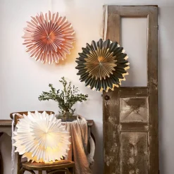 STAR TRADING Dekostjerne Crystal, papir, uten fatning, grønn| Julebelysning|Dekorasjonsbelysning