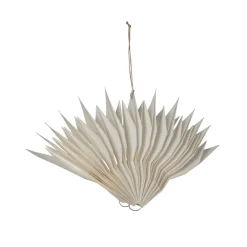 STAR TRADING Dekostjerne Flinga papir hvit med magnet, batteri Best