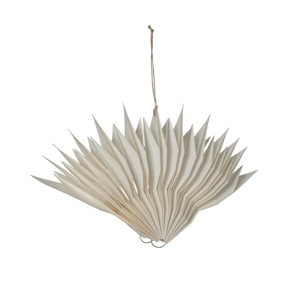 STAR TRADING Dekostjerne Flinga papir hvit med magnet, batteri Best