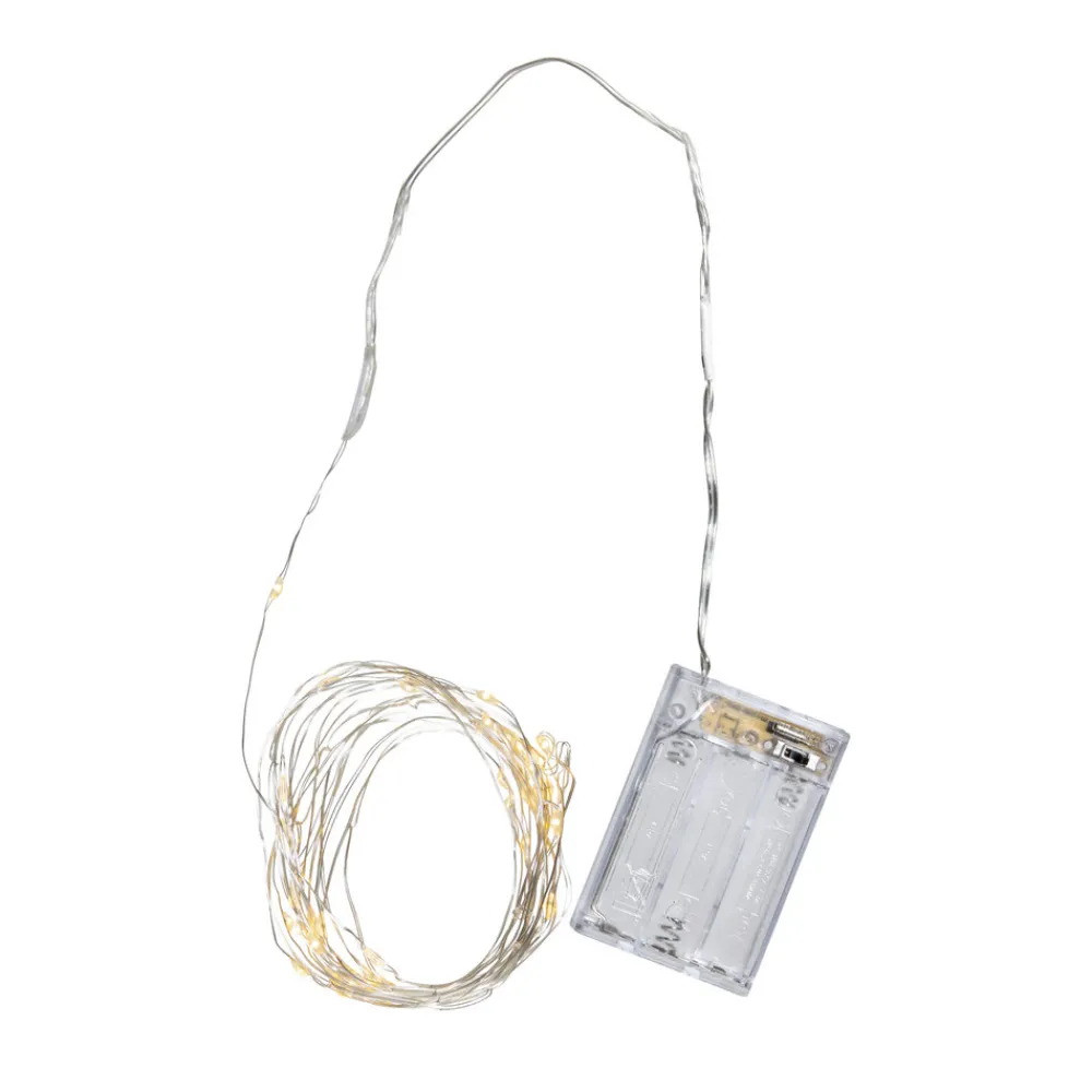 STAR TRADING Dekostjerne Flinga papir hvit med magnet, batteri Best