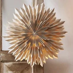 STAR TRADING Dekostjerne Ice, papir, uten fatning, beige Best