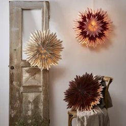 STAR TRADING Dekostjerne Ice, papir, uten fatning, beige Best