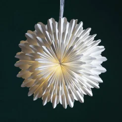 STAR TRADING Dekostjerne Snow, papir uten fatning Ø 50 cm hvit New