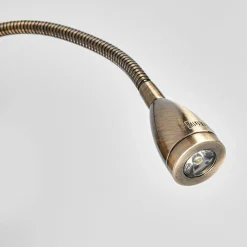 Searchlight Delvis satinert vegglampe Leda med LED-lys| Design- Og Hotellbelysning|Led-Innendørs