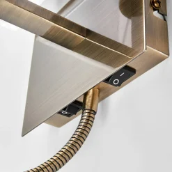 Searchlight Delvis satinert vegglampe Leda med LED-lys| Design- Og Hotellbelysning|Led-Innendørs