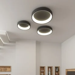 ACB ILUMINACIÓN Dilga LED-taklampe, Ø 60 cm, Casambi, 48 W, svart| Smarthus Belysning