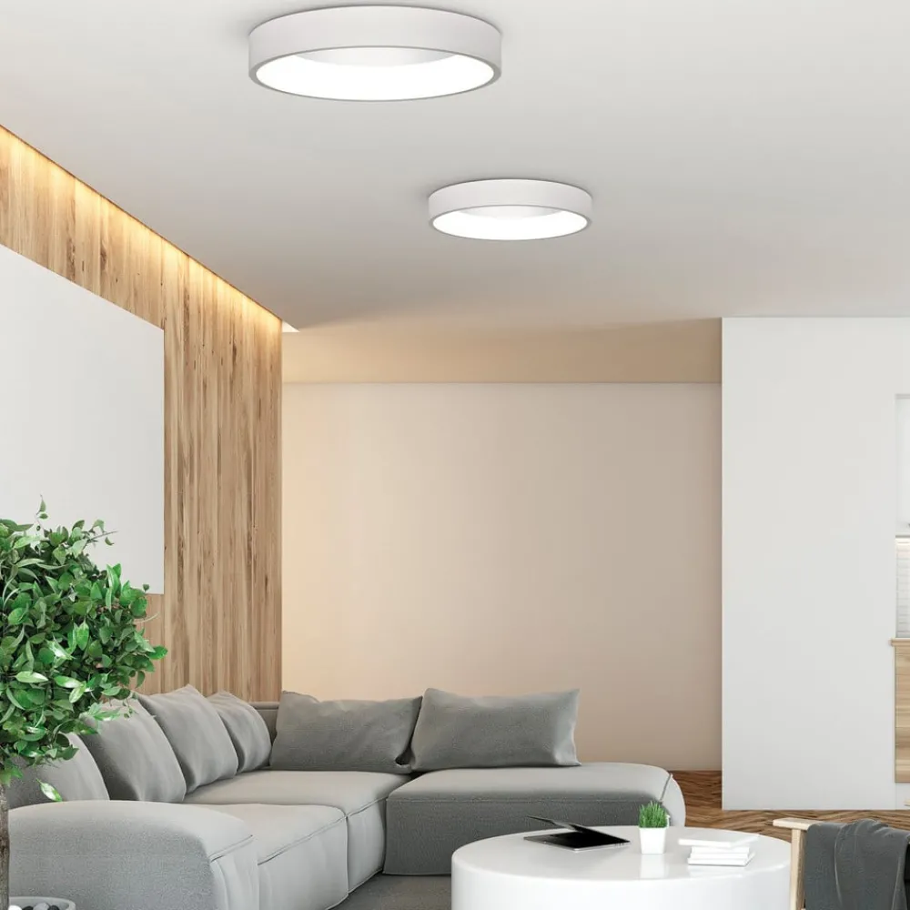 ACB ILUMINACIÓN Dilga LED-taklampe, Ø 60 cm, Casambi, 48 W, hvit| Smarthus Belysning