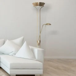 Searchlight Dimbar uplight Jerik, antikk messing Clearance