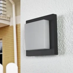 Lucande Diskret Celeste utendørs LED-vegglampe| Vegglamper Utendørs