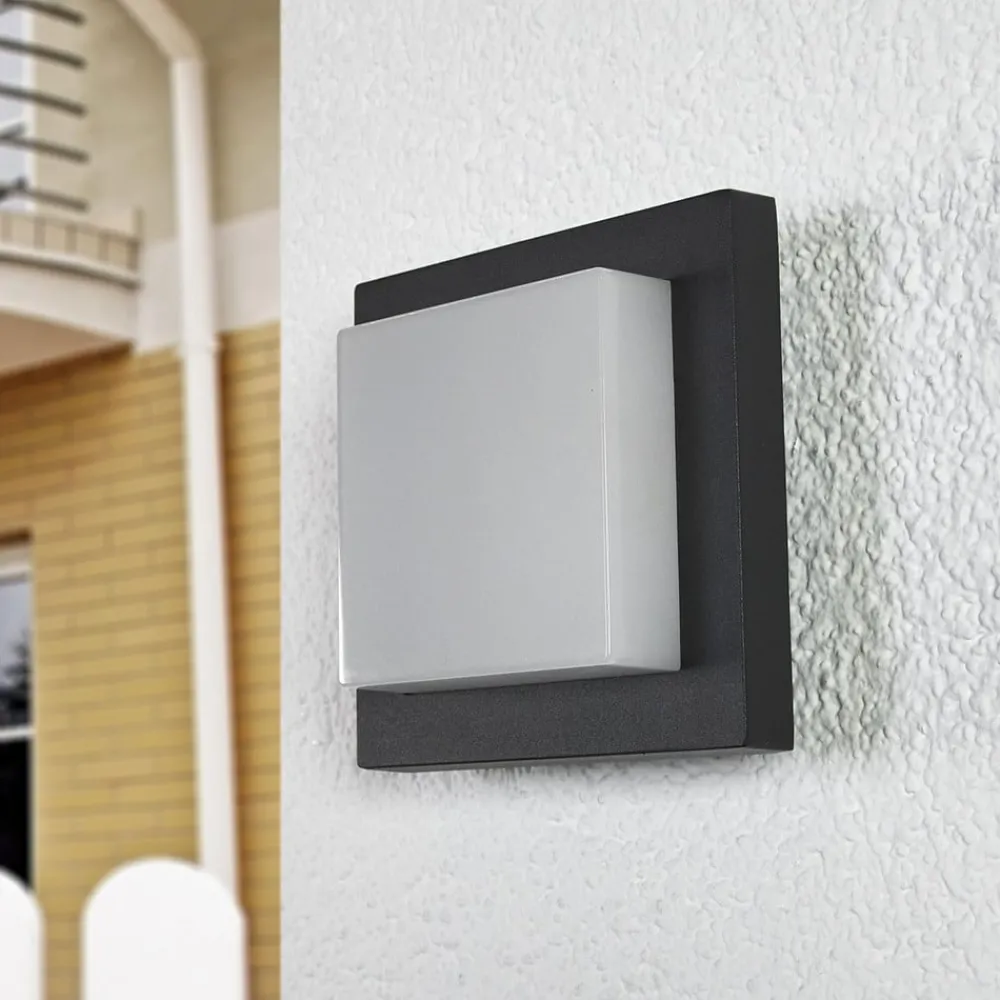 Lucande Diskret Celeste utendørs LED-vegglampe| Vegglamper Utendørs