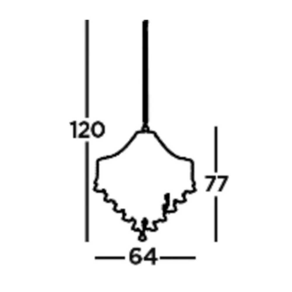 Searchlight Dorchester lysekrone, krystallglass, 5 lyskilder, Ø 64 cm, E14| Lysekroner