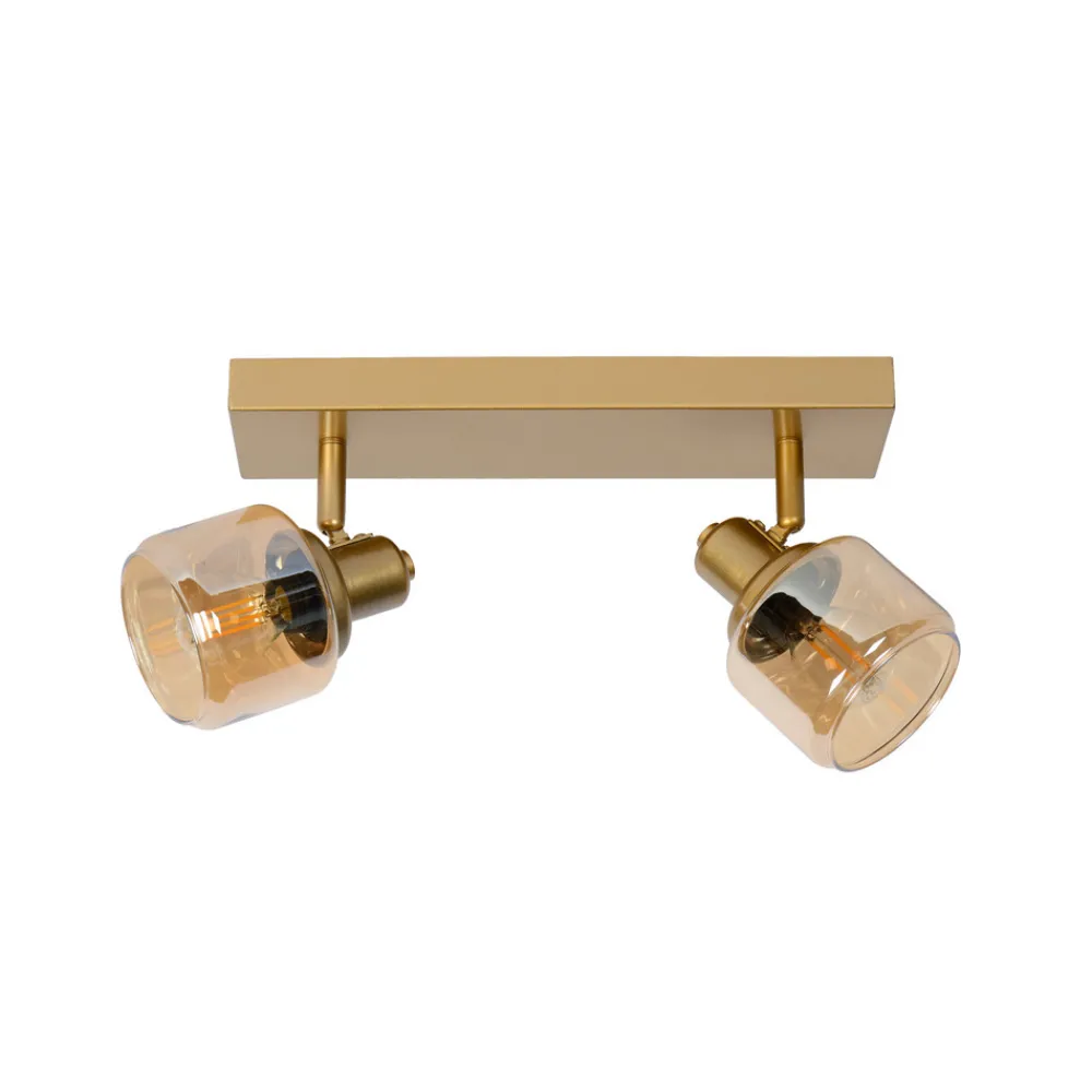 Lucide Downlight Bjorn, 2 lyskilder, gull/messing Clearance