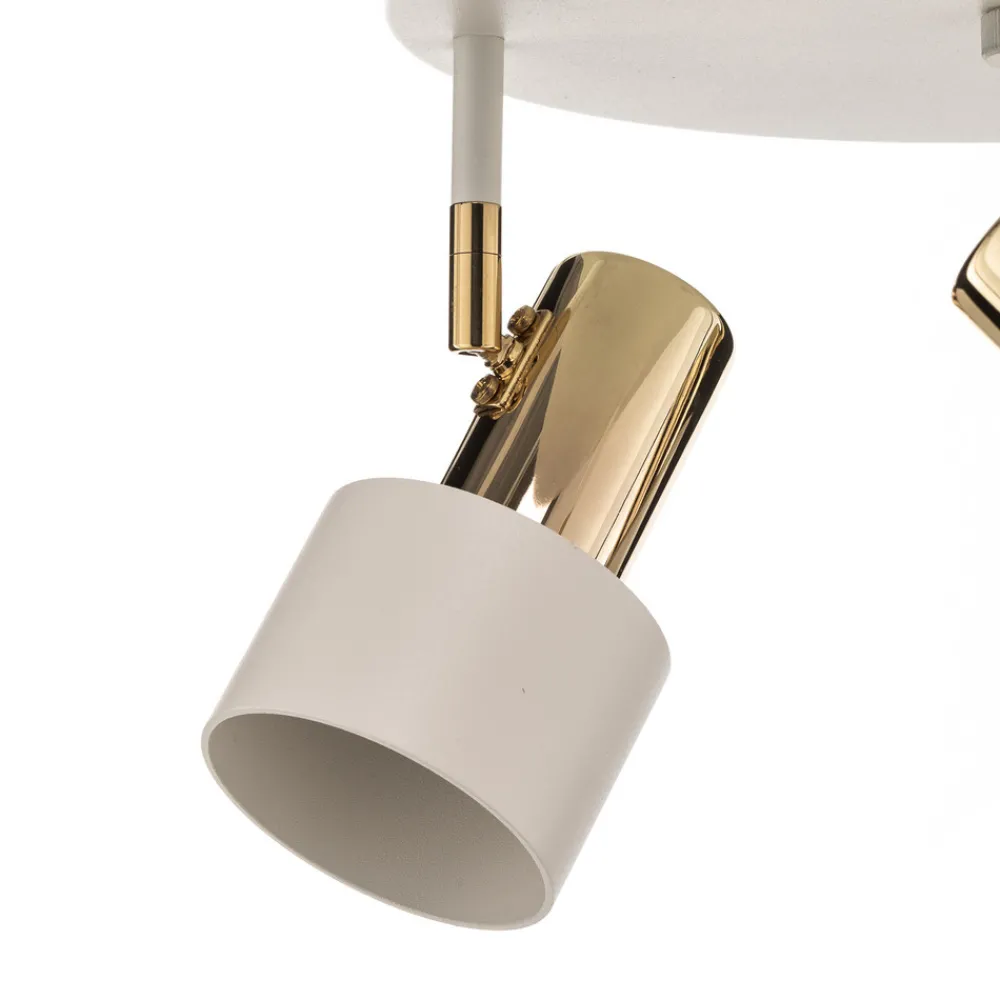 Argon Downlight Destin, 3 lyskilder, hvit/messing Outlet