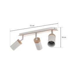 EMIBIG LIGHTING Downlight Elba med tre detaljer, 3 lyskilder, hvit Online