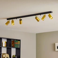 Nowodvorski Lighting Downlight Eye Spot 6 lyskilder, svart/messing Hot