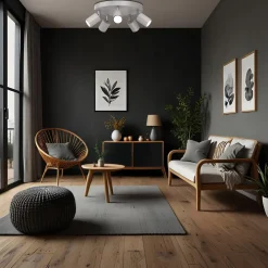 Luminex Downlight Fun, grå, Ø 30 cm, justerbar, GU10 Outlet