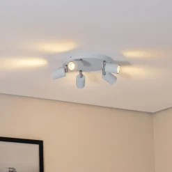 Luminex Downlight Fun, lyseblå, Ø 30 cm, justerbar, GU10| Spotter I Tak